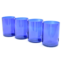 Cobalt Blue Recycled Glass Tumbler Set of 2